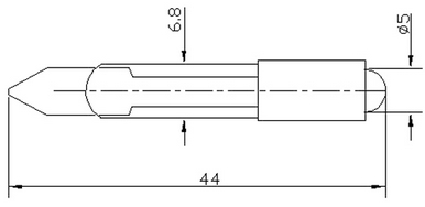 Схема габаритных размеров арматуры АСКМ-С-12Л-5