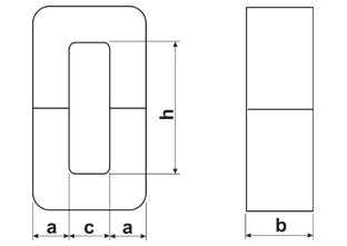 Схема магнитопровода ПЛ