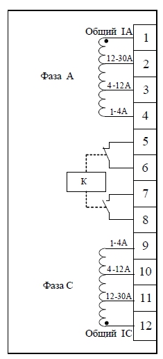 Схема электрических подключений реле АЛ-3-В