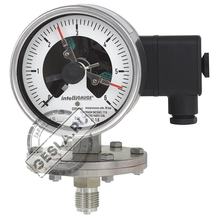 Электроконтактный манометр деформационный с мембраной WIKA фото 1